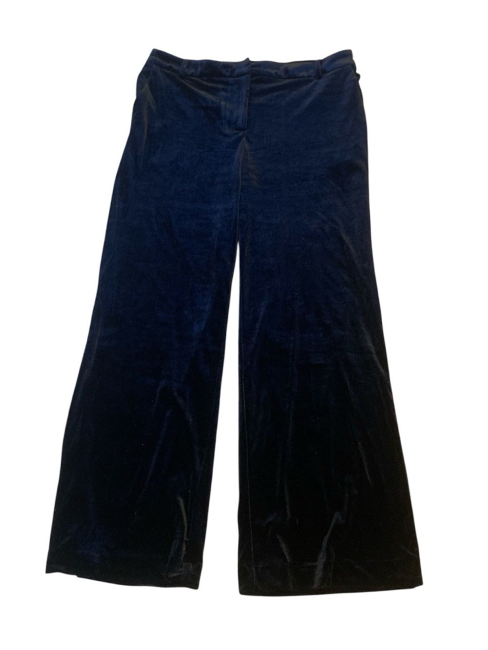 VICI SKIES ARE BLUE Wide Leg  Black Velvet Trouser Pants size XL NWT